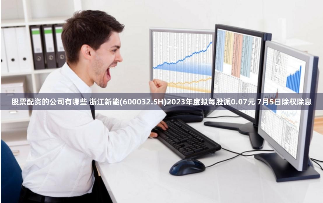 股票配资的公司有哪些 浙江新能(600032.SH)2023年度拟每股派0.07元 7月5日除权除息